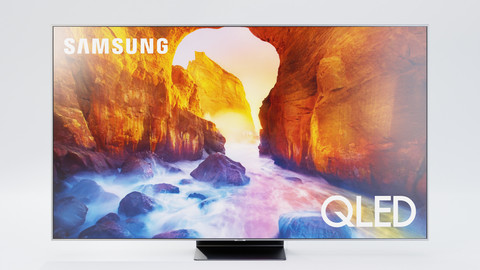 Samsung TV Q90 Set - Television, Remote, Box