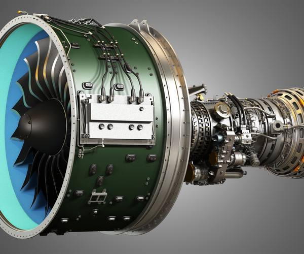 ArtStation - PW GTF Geared Turbofan Engine 3D model | Resources