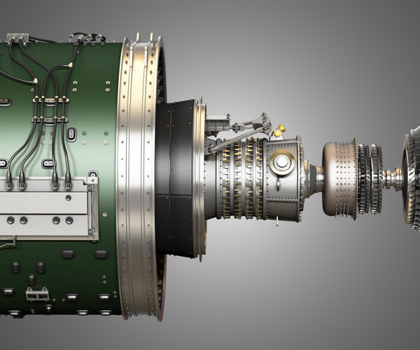 ArtStation - PW GTF Geared Turbofan Engine 3D model | Resources