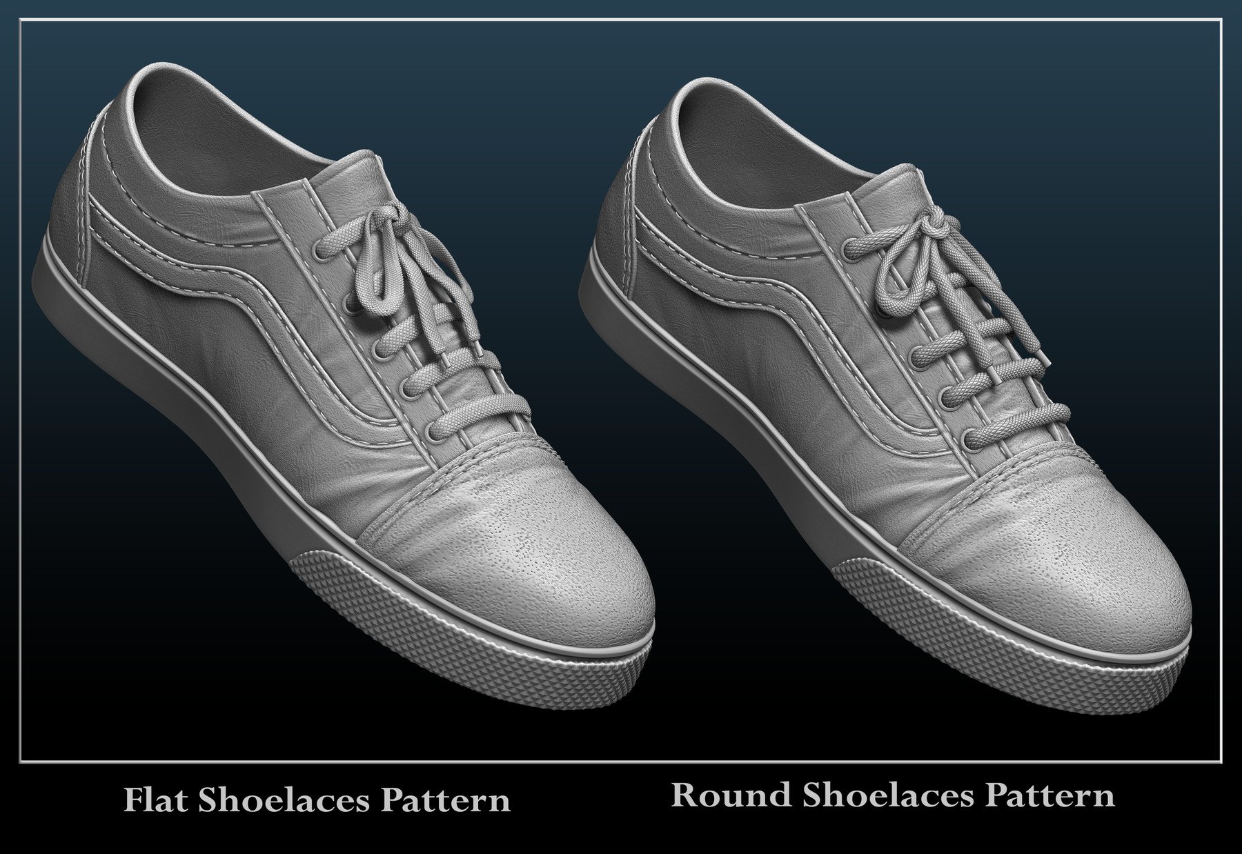 how to make shoe laces with zbrush