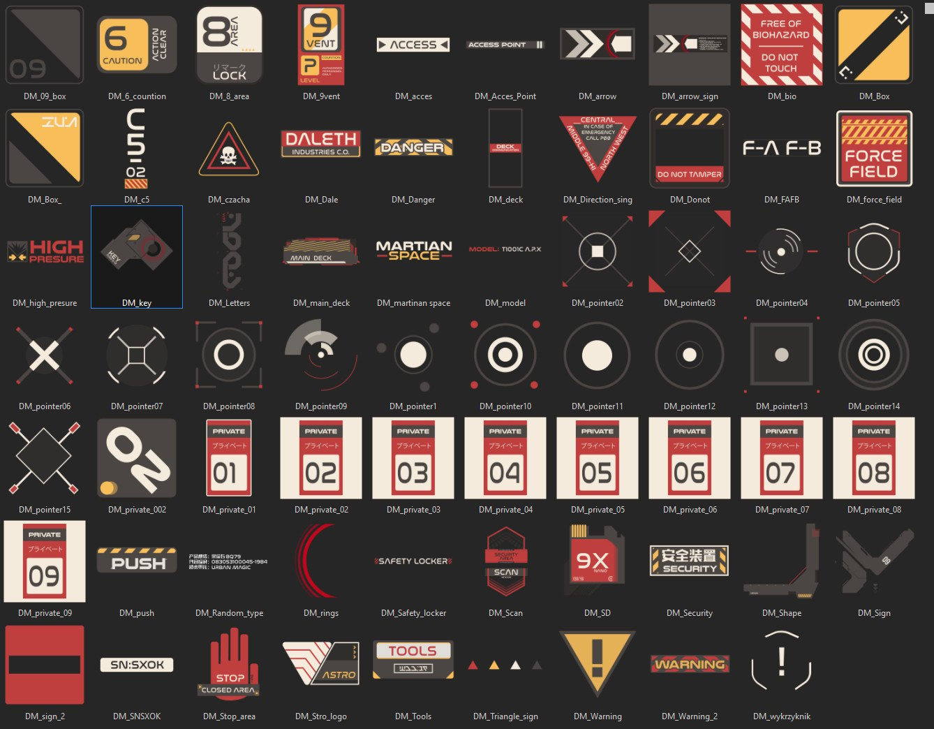 ArtStation - Sci-fi Tech Decals Super Pack Of 70 | Game Assets