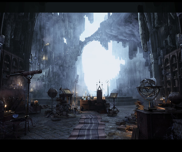 ArtStation - Merlin s Cave Environment ( Fantasy / Dungeon ) | Game Assets