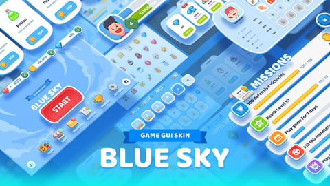 GUI Kit - Blue Sky