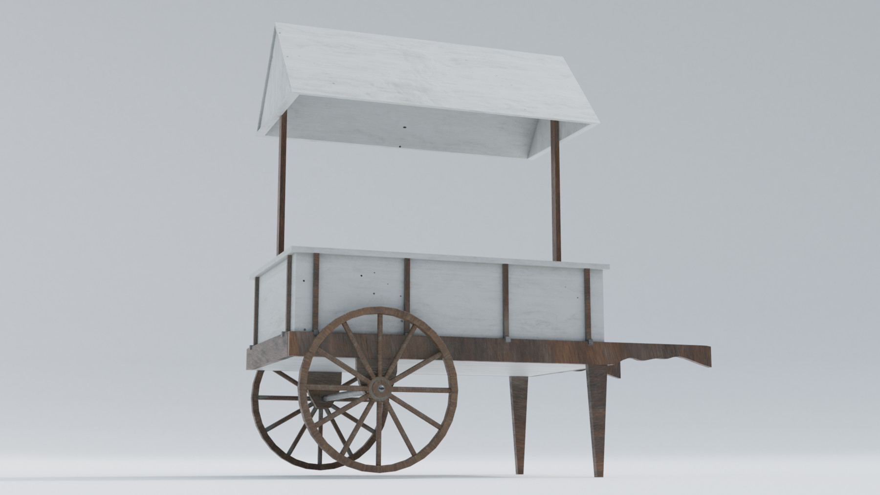 ArtStation Wooden old cart (market) Resources