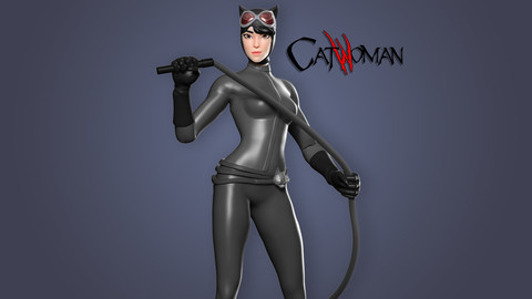 Stylized catwoman