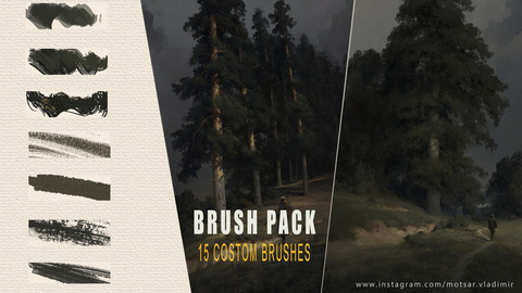 Traditional Texture Brushes for Photoshop