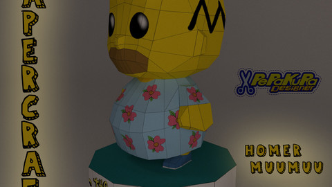 Homer Simpson Papercraft