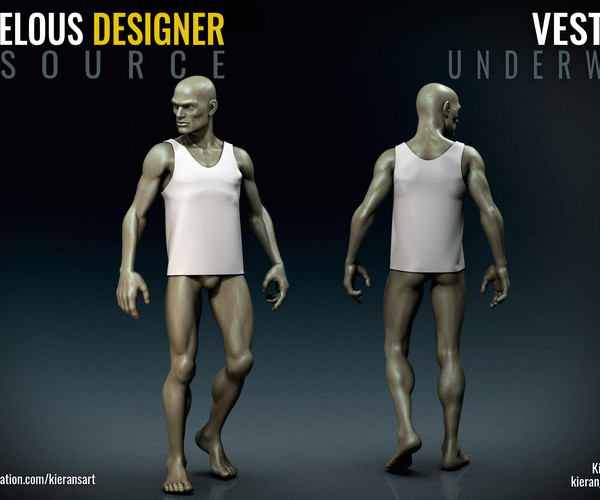 ArtStation - 10 VEST AND JACKET PACK MARVELOUS DESIGNER