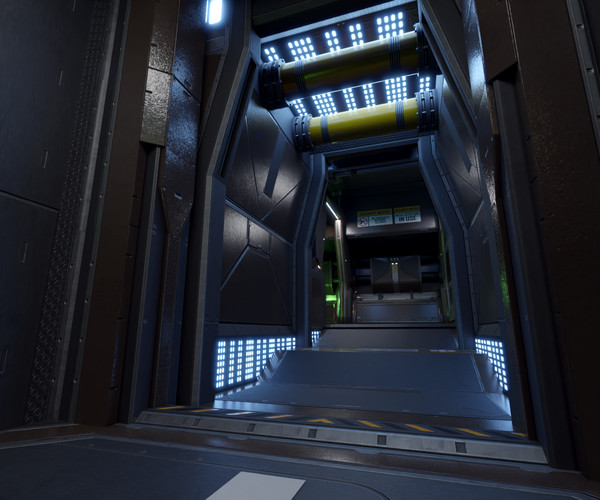 ArtStation - Sci Fi Scientific Research Lab Facility Modular Kit | Game ...