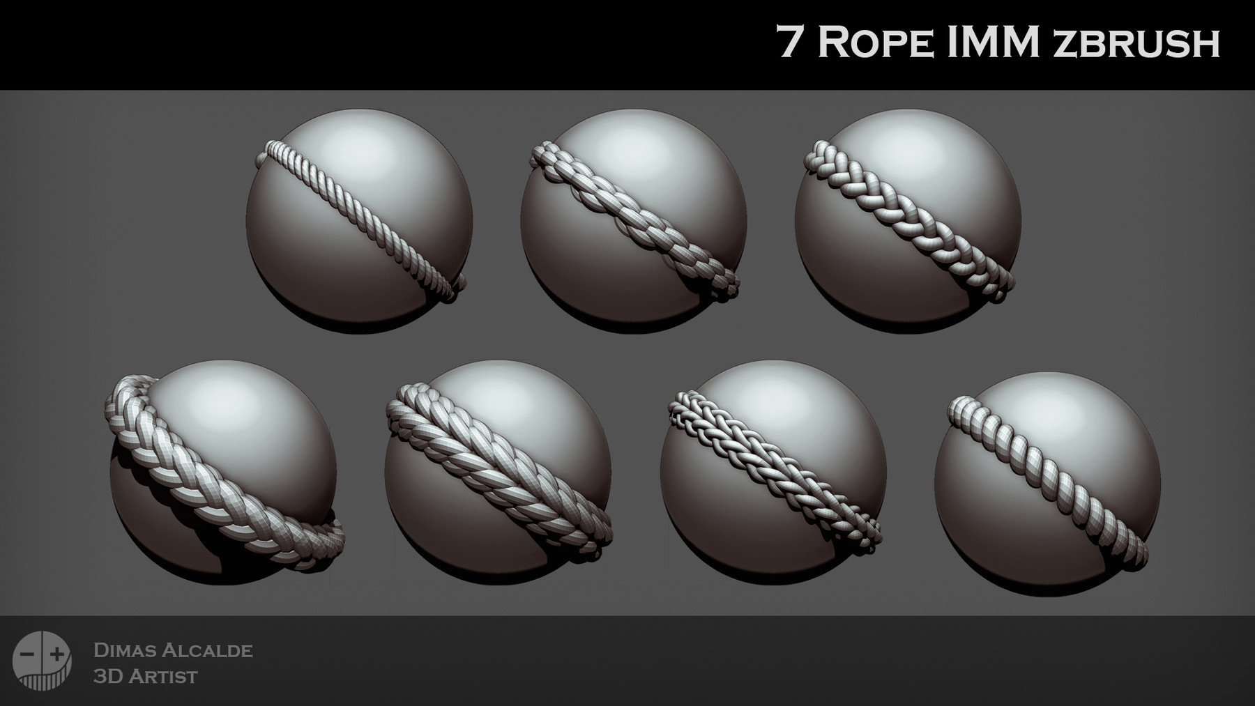 create tangled rope zbrush