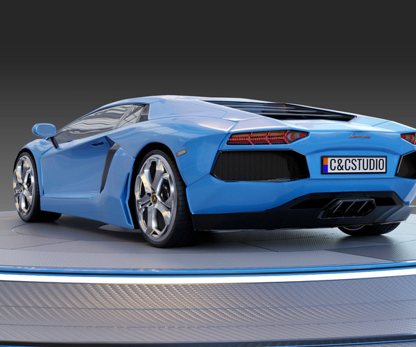 ArtStation - Lamborghini Aventador 3d model (.fbx - .obj - .blend ...