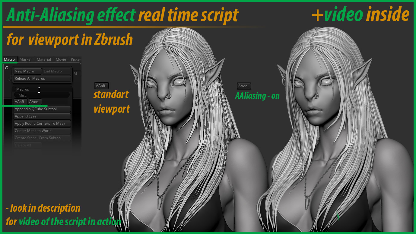 increase anti aliasing zbrush render