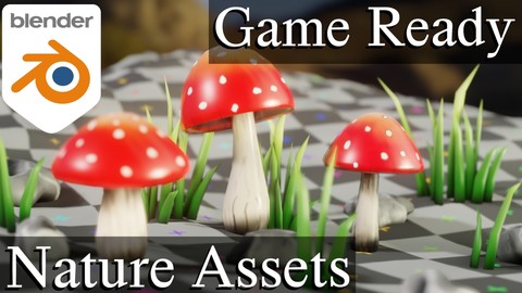 Low Poly Hand Painted Nature Assets (Game Ready)