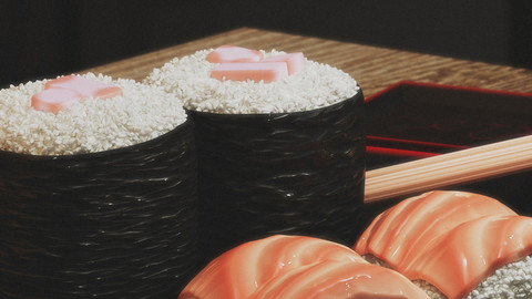Sushi Scene (.blend)