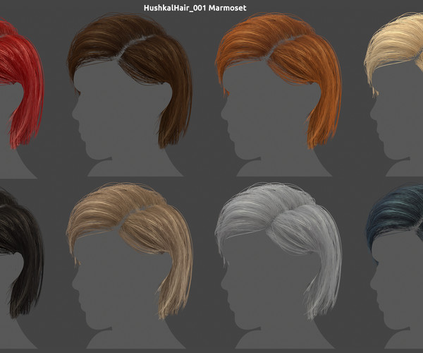 ArtStation - Real Time Hair 001 | Resources