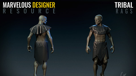 Tribal Rags - Marvelous Designer Resource