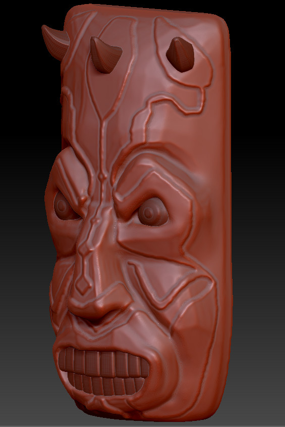 ArtStation - Darth Maul Tiki Mask - 3D Print | Resources