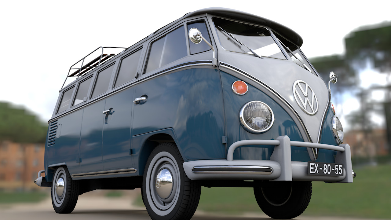 ArtStation - VOLKSWAGEN T1 MICROBUS DELUXE 1966 | Resources