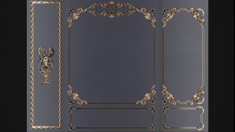 Wall ornamental plaster 01