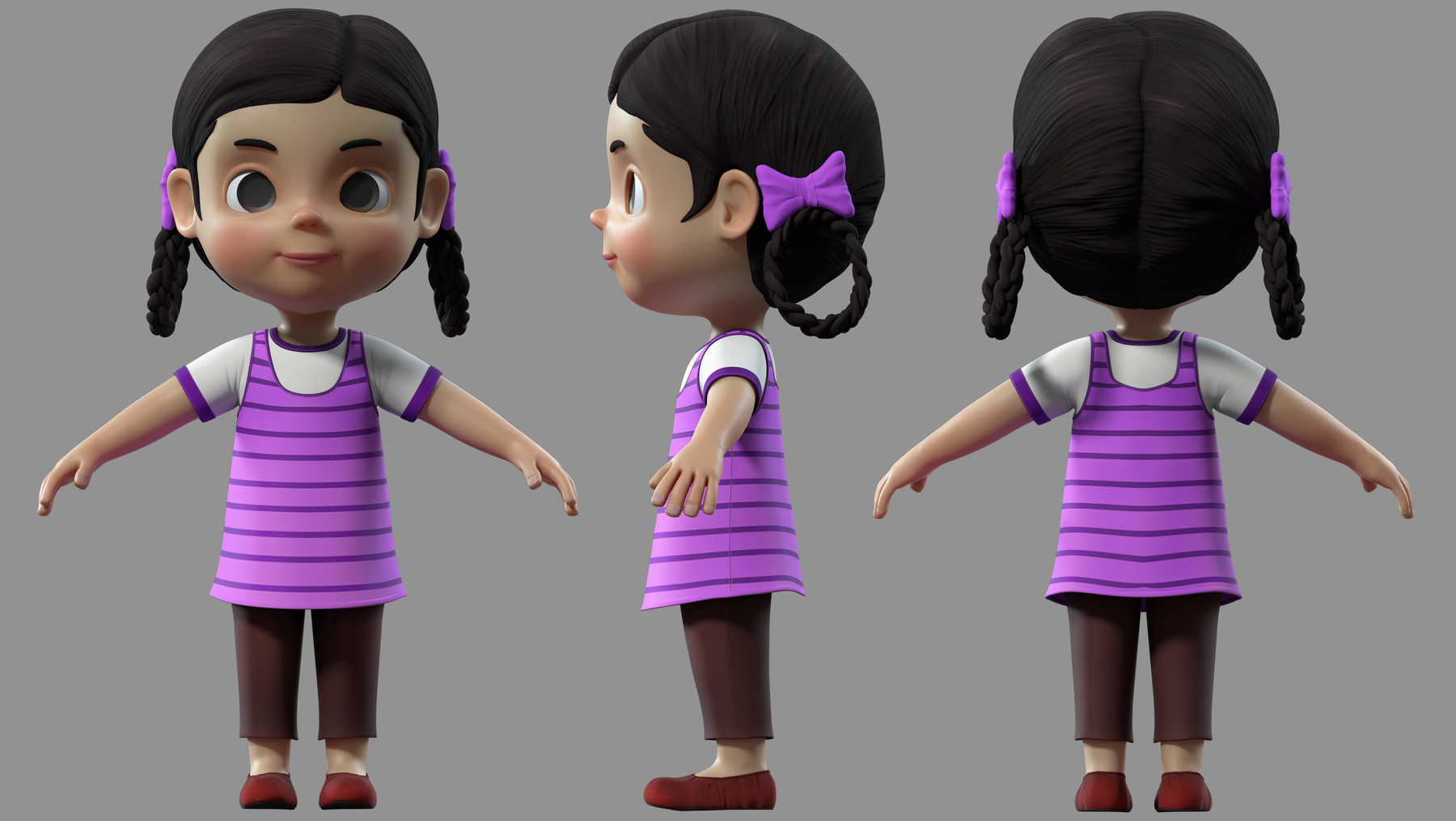 ArtStation - cartoon girl kids child | Resources