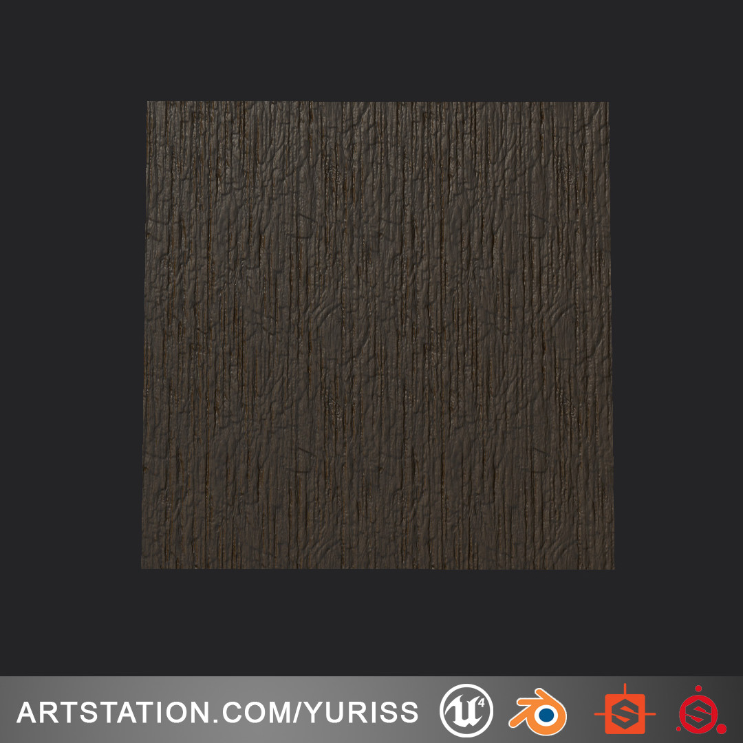 ArtStation - Wood material + Substance designer + Substance painter