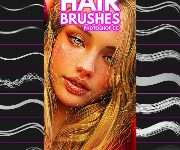 hair brush photoshop