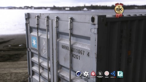 40 ft Shipping Container 3D Model