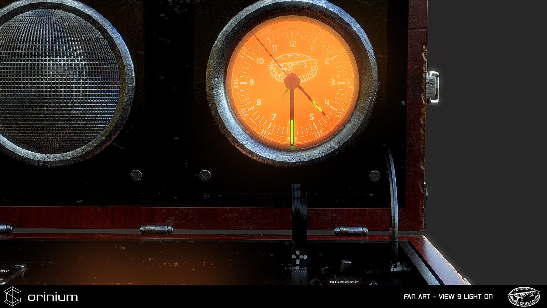 ArtStation Spirit of Saint Louis Radio Alarm Clock Resources