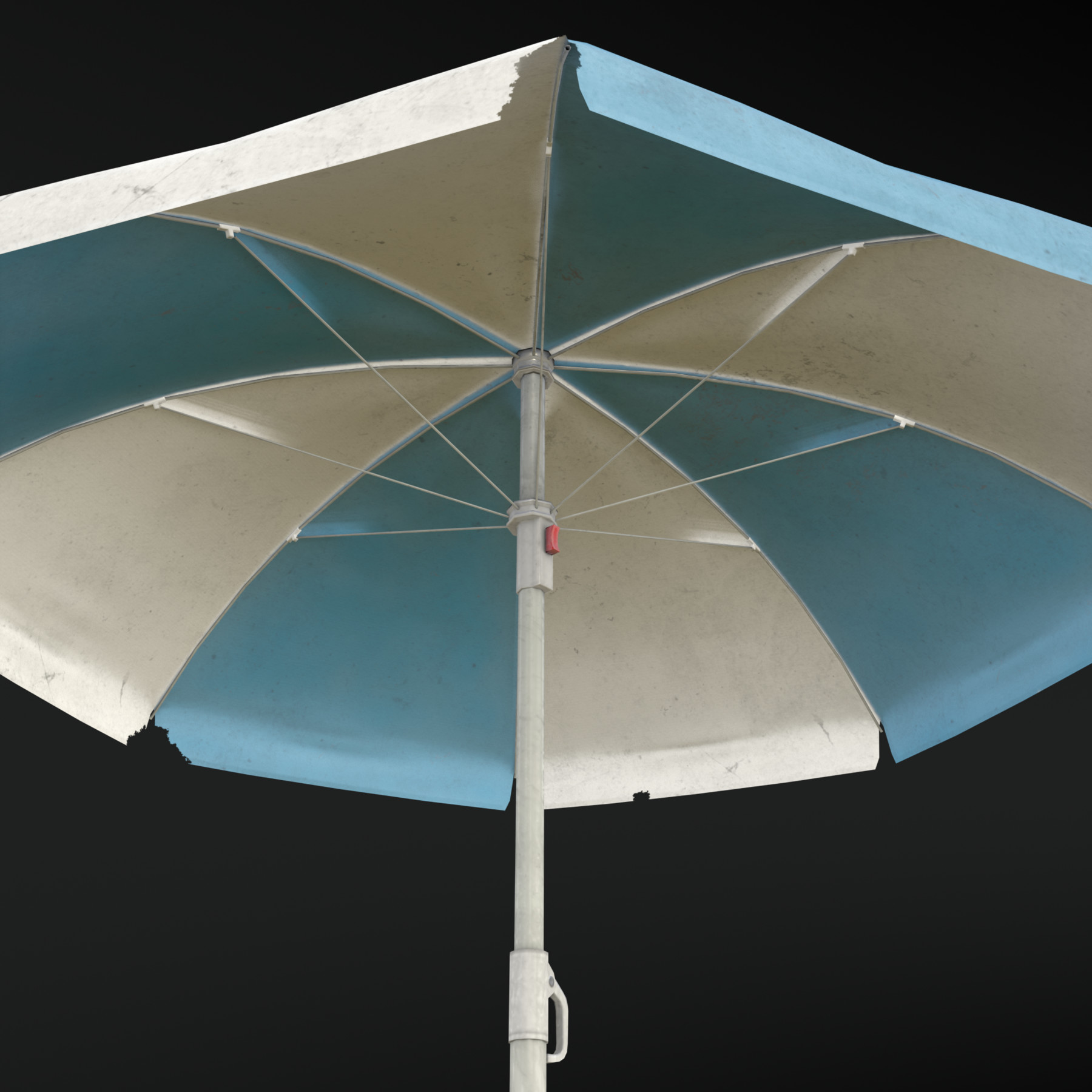 ArtStation Garden Umbrella V2 Clean and Dirty 4 Colours Game Assets