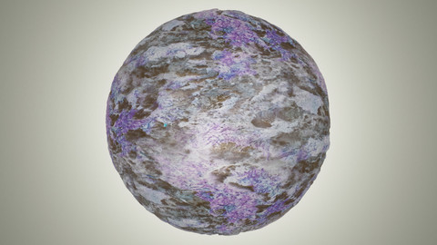 Blue and Purple Extraterrestrial Ground Texture