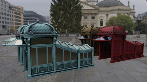 Subway Entrance  3D Model