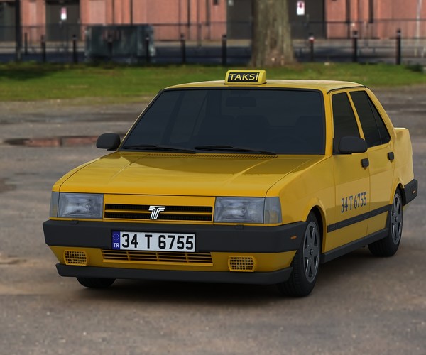 ArtStation - Tofas Dogan SLX Taxi 3D Model | Game Assets