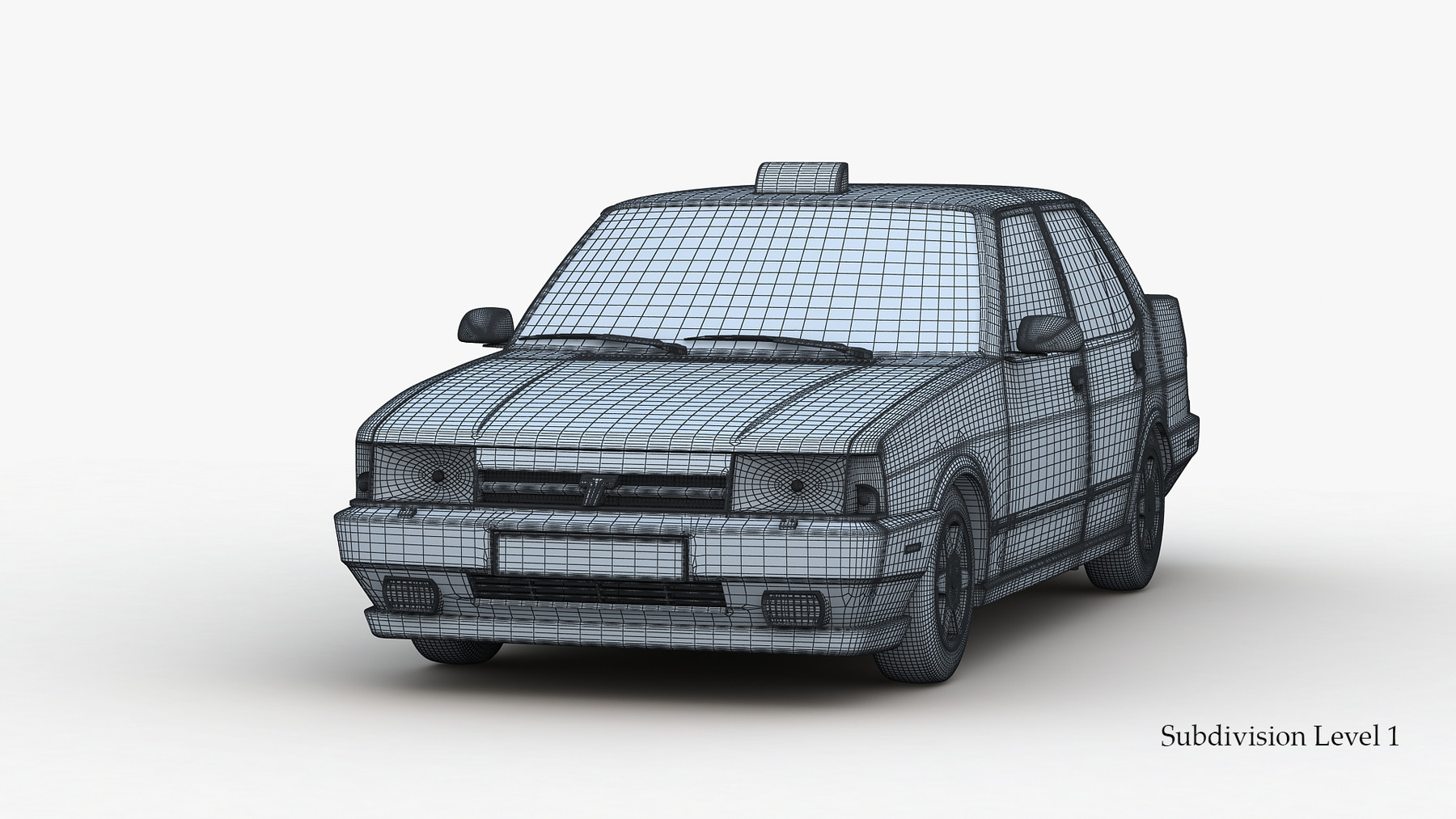 ArtStation - Tofas Dogan SLX Taxi 3D Model | Game Assets