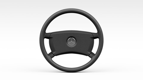 Mercedes-Benz 190 E Steering Wheel 3D Model