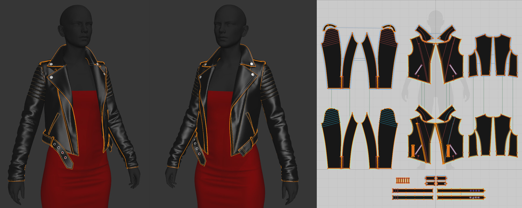 ArtStation - Marvelous Designer 7: Making a Biker Style Jacket | Tutorials