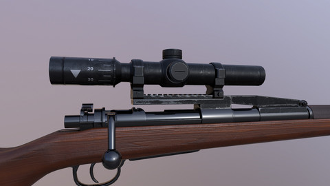 Kar98K With Bullet Loop and 8x Scope