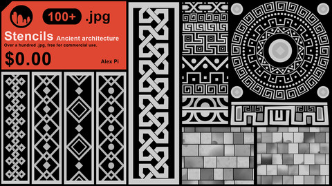 Stencils Pack 2 [ancient architecture]