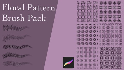 Floral Pattern Brush Pack