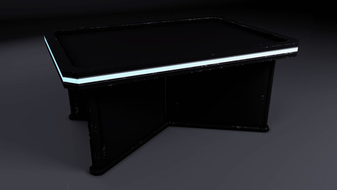 SciFi Table - FREE Real Time/3D Asset/2k textures/Files(MAX, OBJ, FBX)