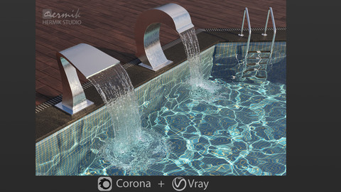 Swimming Pool Waterfall