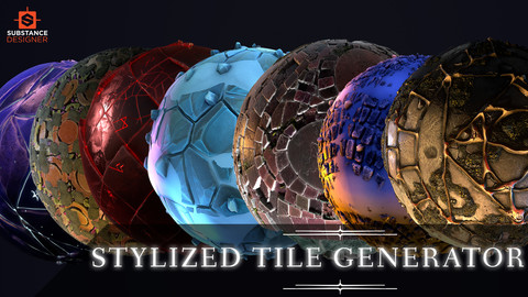 Stylized Tile Generator for Substance Designer