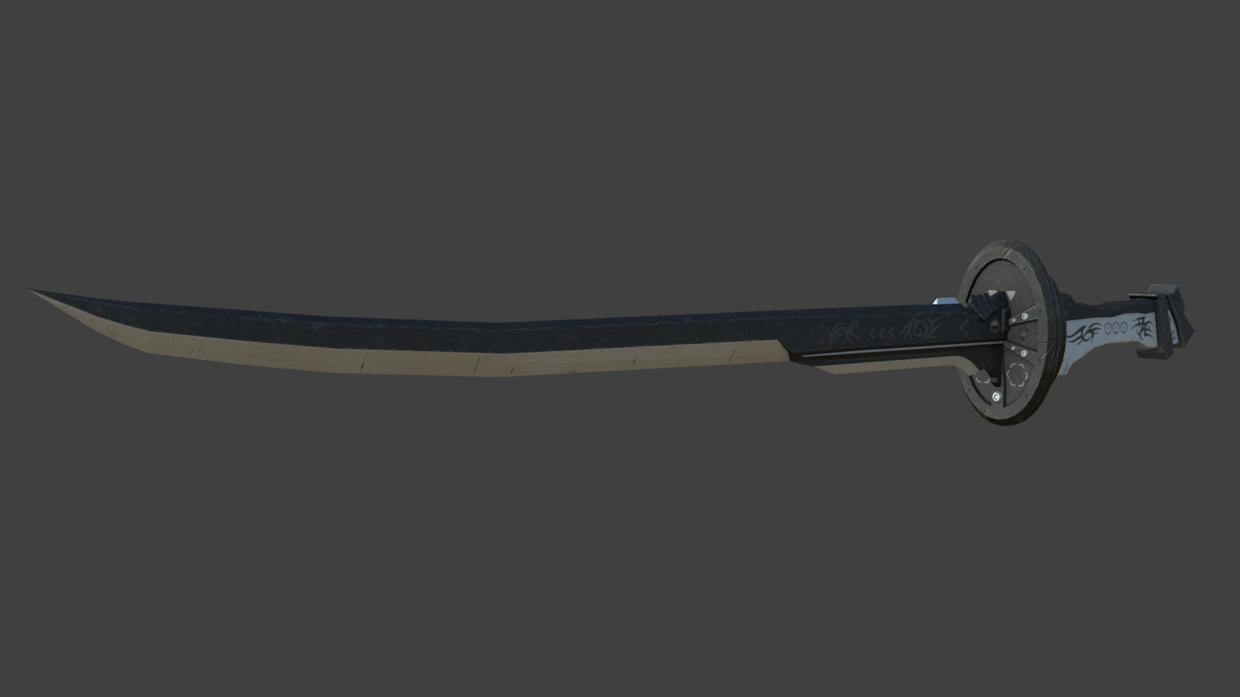 dark blade Low-poly 3D Model