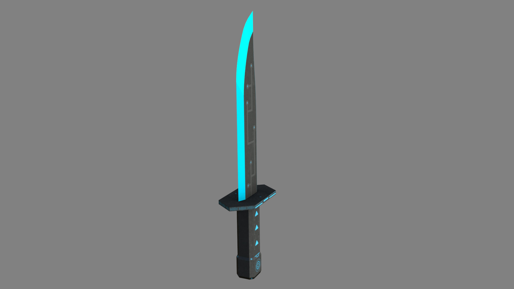 ArtStation - Futuristic Sci-Fi Hunter Knife Low-poly 3D Model | Game Assets