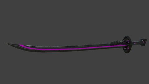 dark blade Low-poly 3D Model