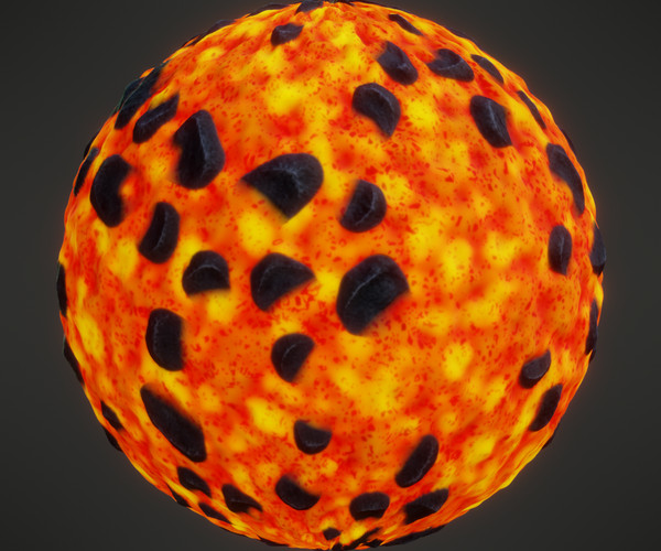 ArtStation - Stylized PBR Lava Textures | Resources