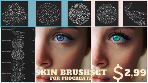 +5 Skin Brushset2 for Procreate