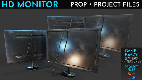 HD Monitor Free Prop + Project Files