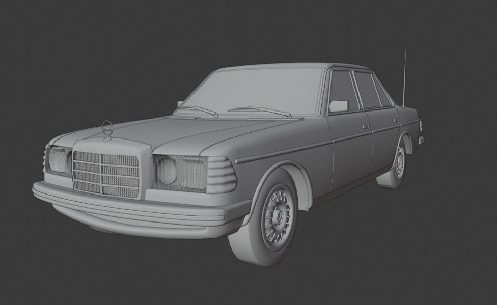 Artstation Mercedes Benz W123 Car Resources