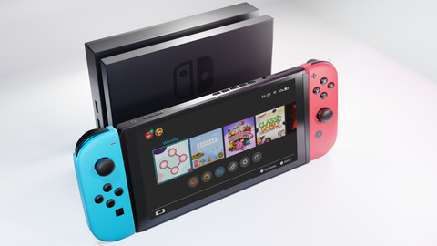 Nintendo Switch Low Poly High Detailed