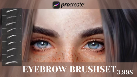 +9 Eyebrow Brushset for Procreate